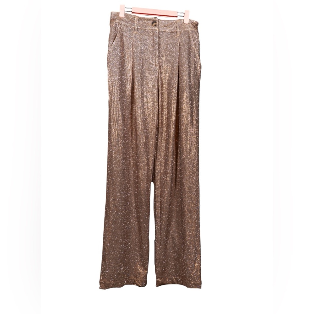 Wild Fable Sparkly Metallic Gold Pants | Wide Leg | Size 6